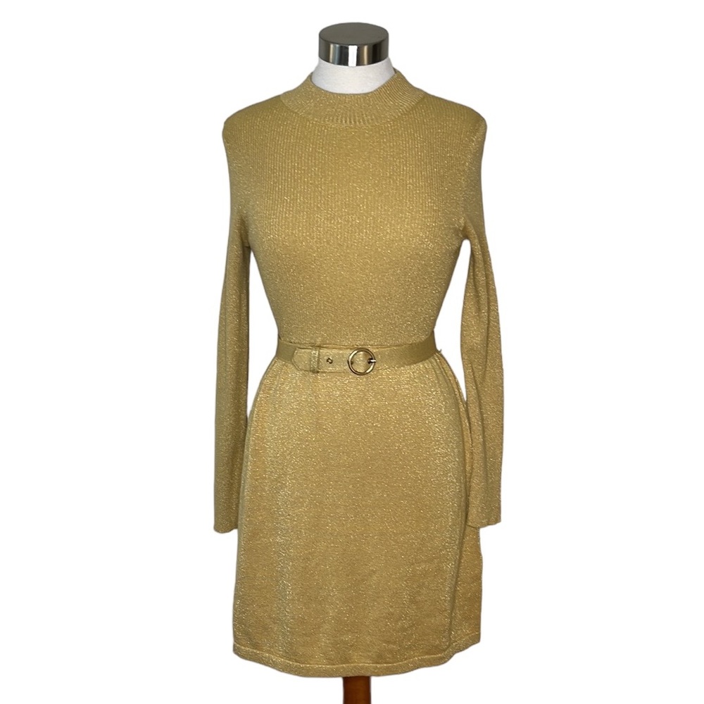 Free People Gold Midi Dress